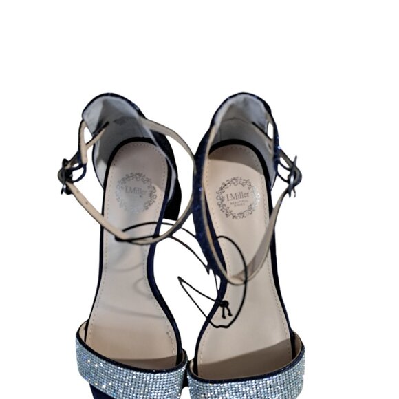 I. Miller Women's Emily Heeled Sandal Navy Size 5m - Picture 5 of 9